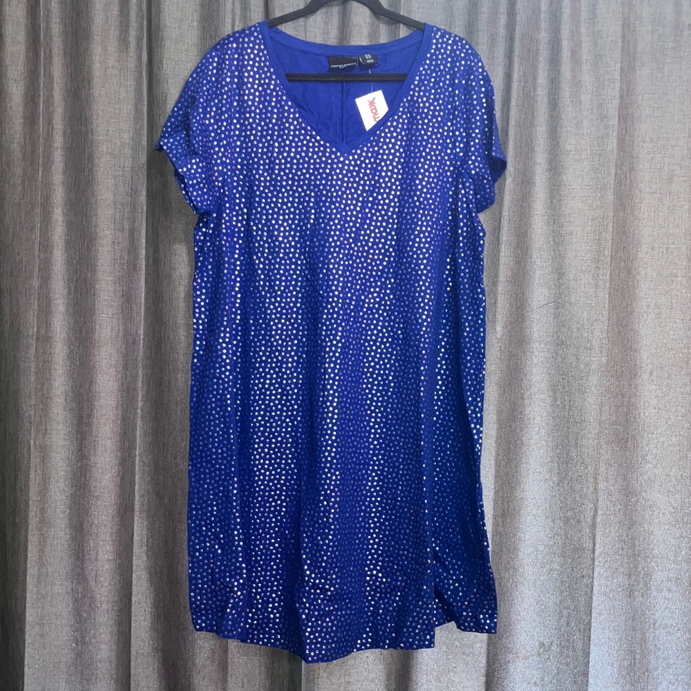 Cynthia Rowley Sparkling Blue Midi Dress